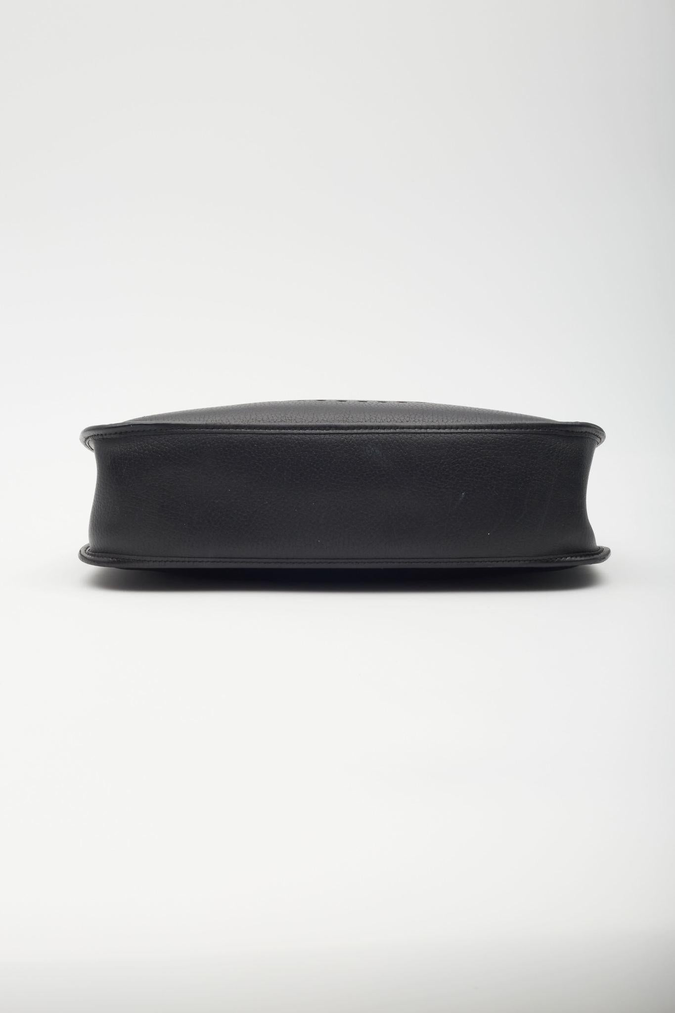 Hermès Black Gold Metal Ardennes Evelyn GM Messenger Bag 3