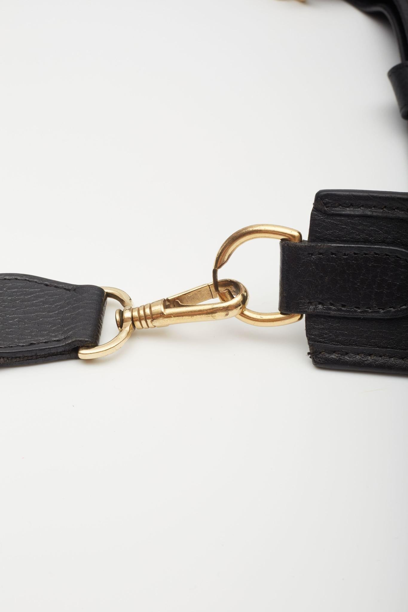 Hermès Black Gold Metal Ardennes Evelyn GM Messenger Bag 4