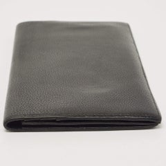 Hermes Black/Graphite Evercolor Leather MC² Fleming Wallet
