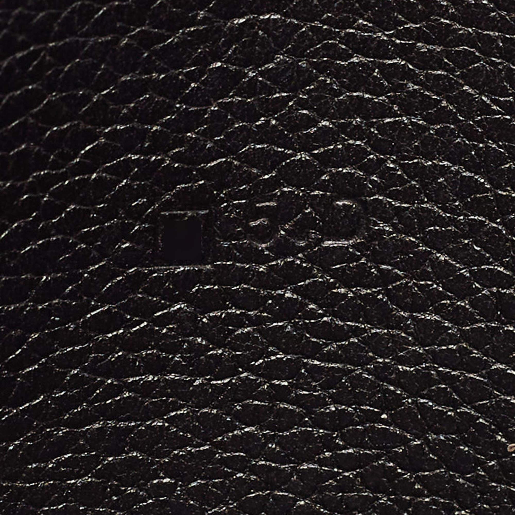 Hermes Black/Graphite Evercolor Leather MC² Fleming Wallet 5