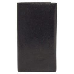 Hermes Black/Graphite Evercolor Leather MC² Fleming Wallet