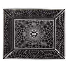Hermes Black H Deco Change Tray