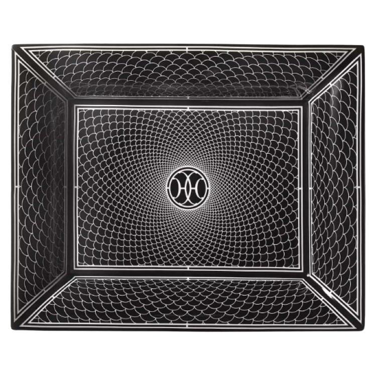 Hermes Black H Deco Change Tray