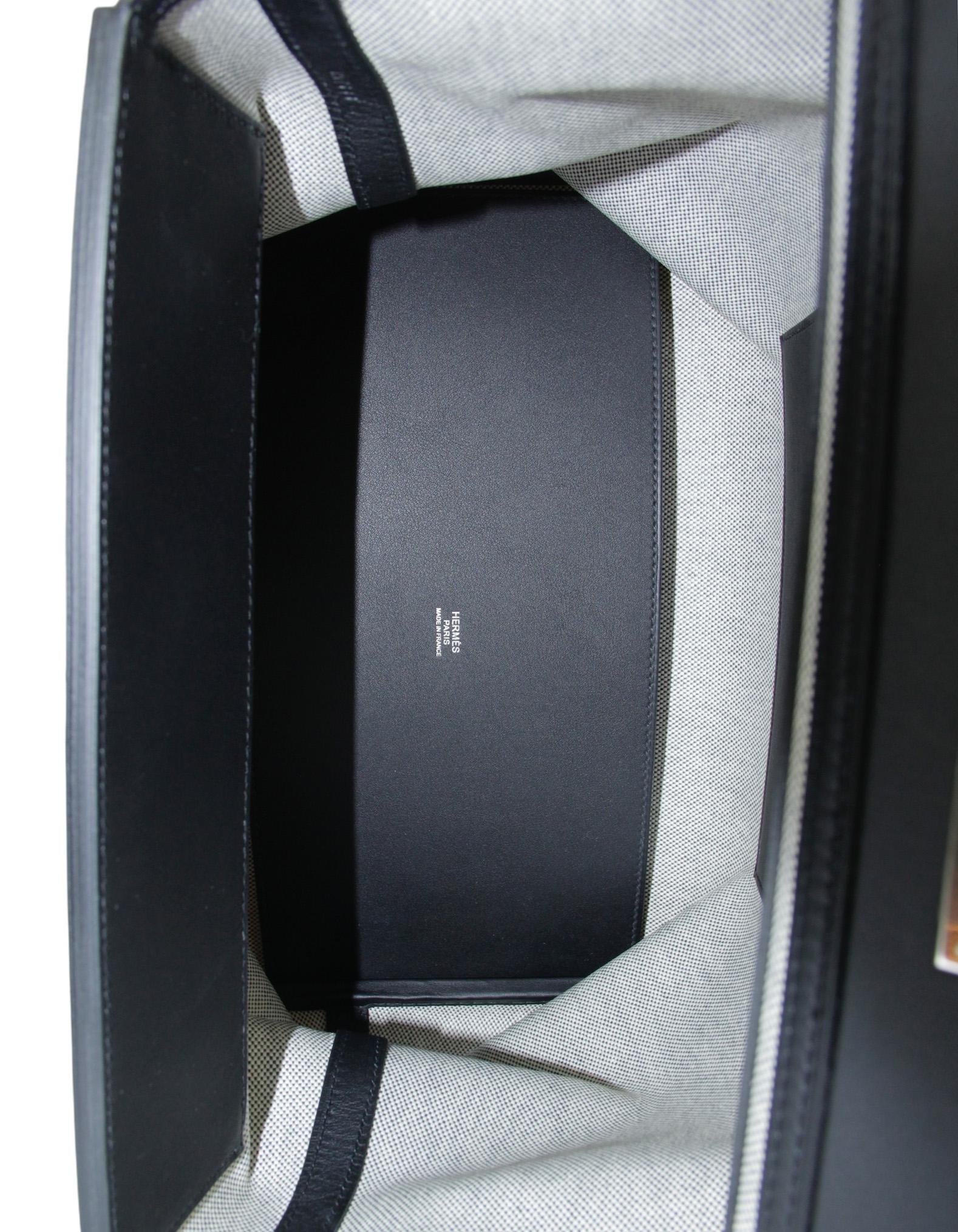 Hermes Black H Viking/ Swift Toile 35cm 24/24 Bag 1