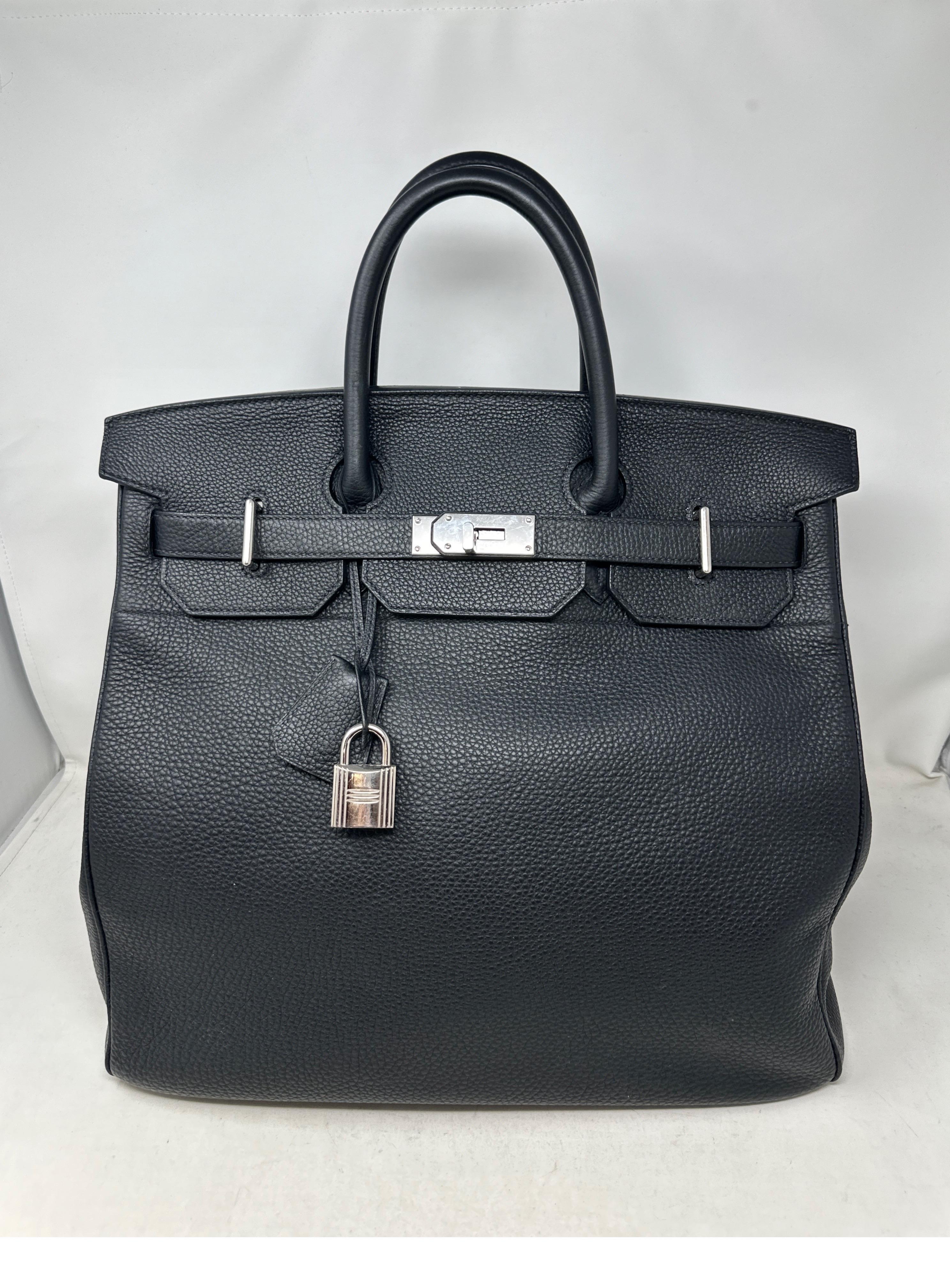 Hermes Black HAC 40 Bag  For Sale 6