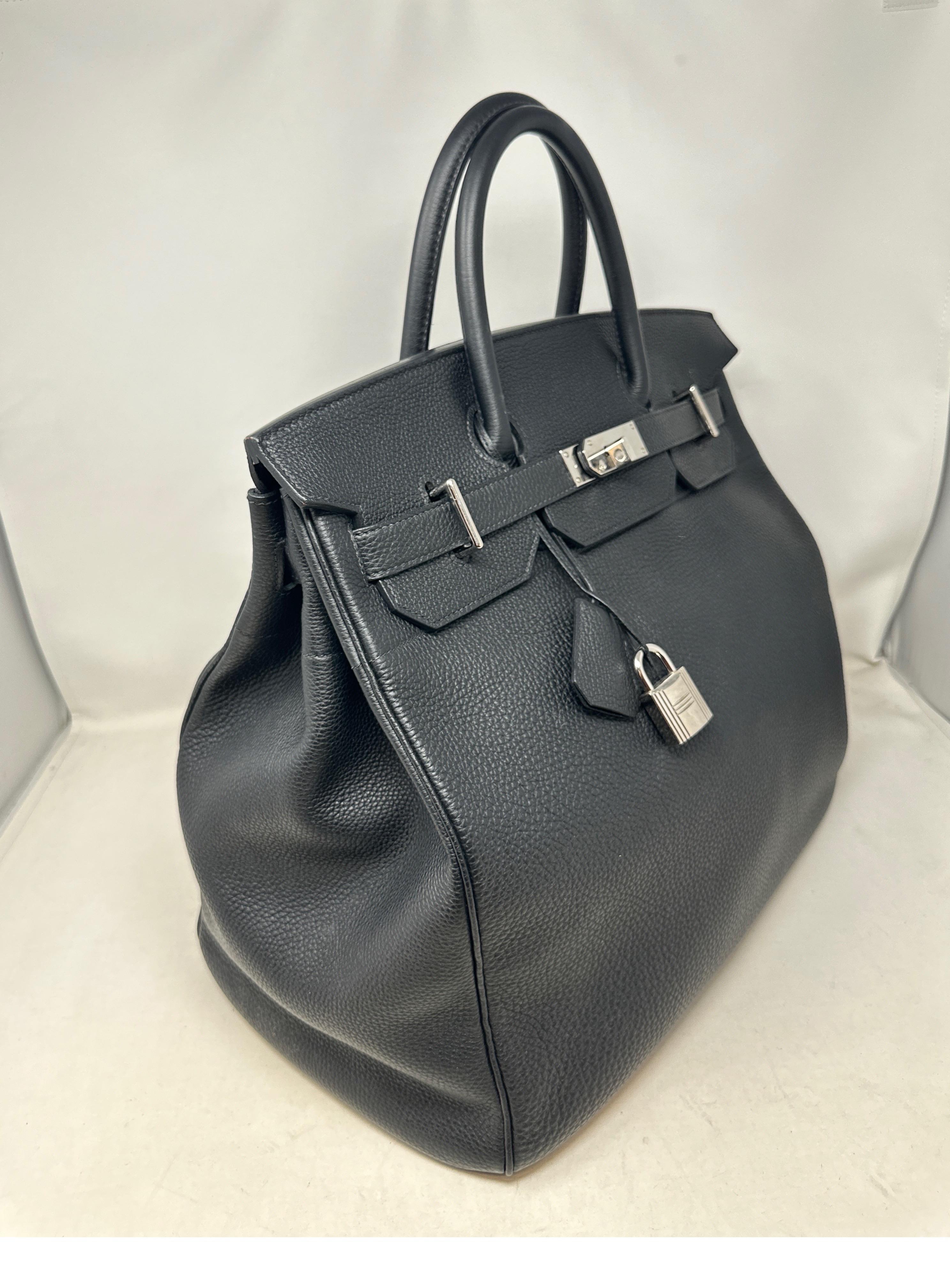 Hermes Black HAC 40 Bag  For Sale 8