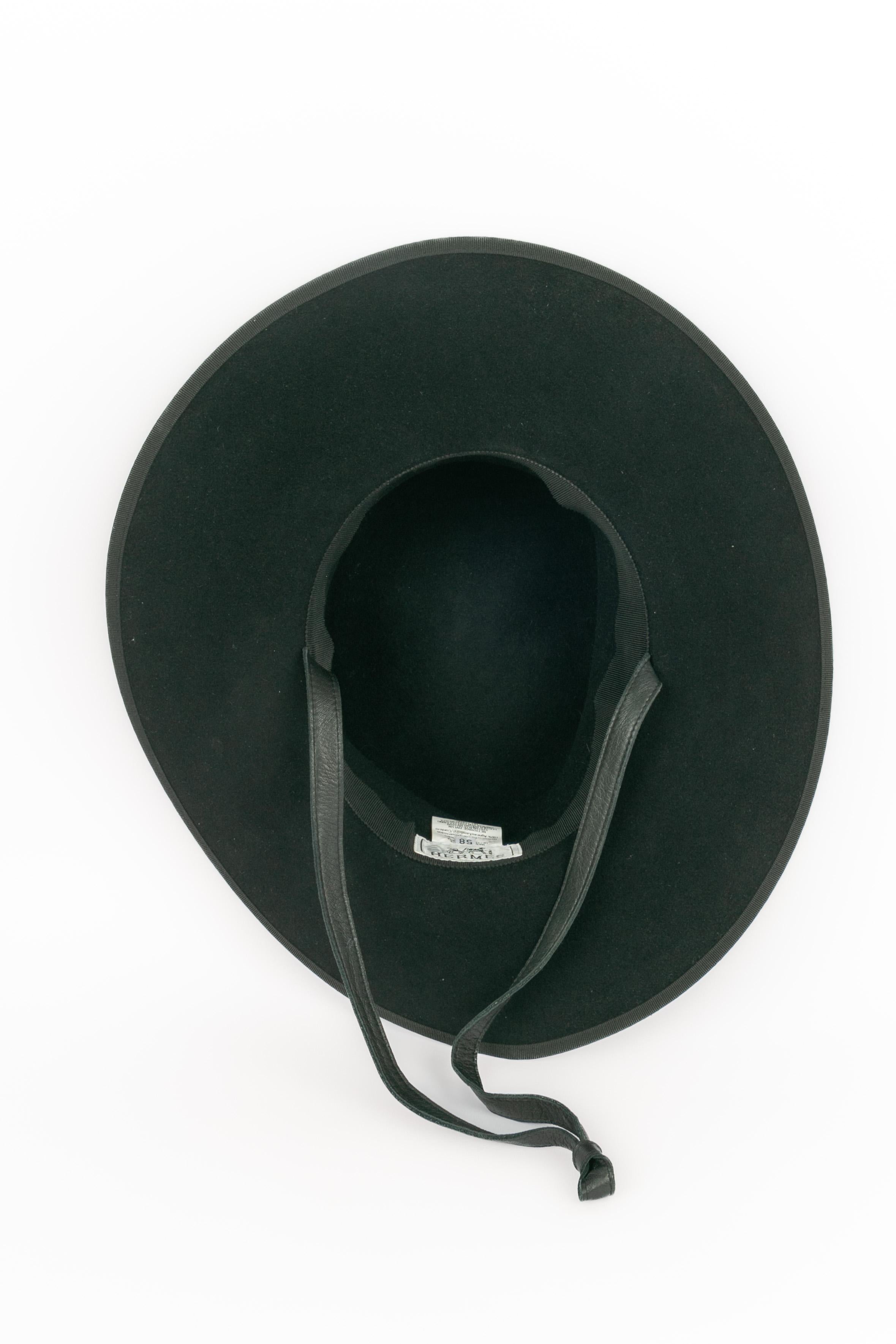 Hermès black hat For Sale 2