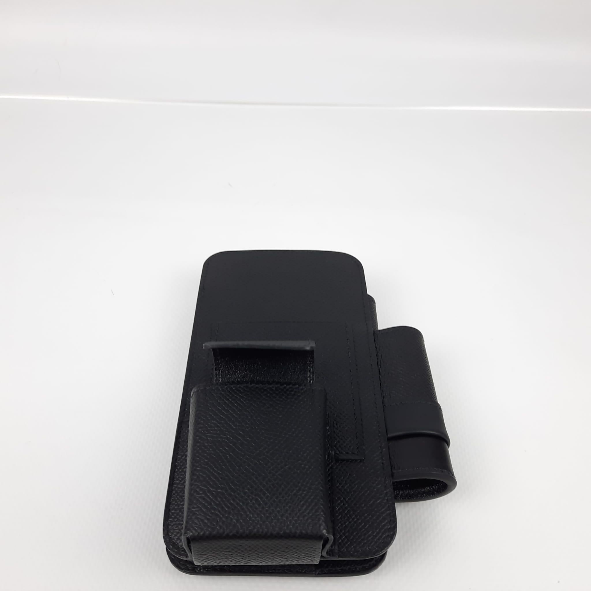 Hermes Black Hermesway phone case In New Condition In Nicosia, CY