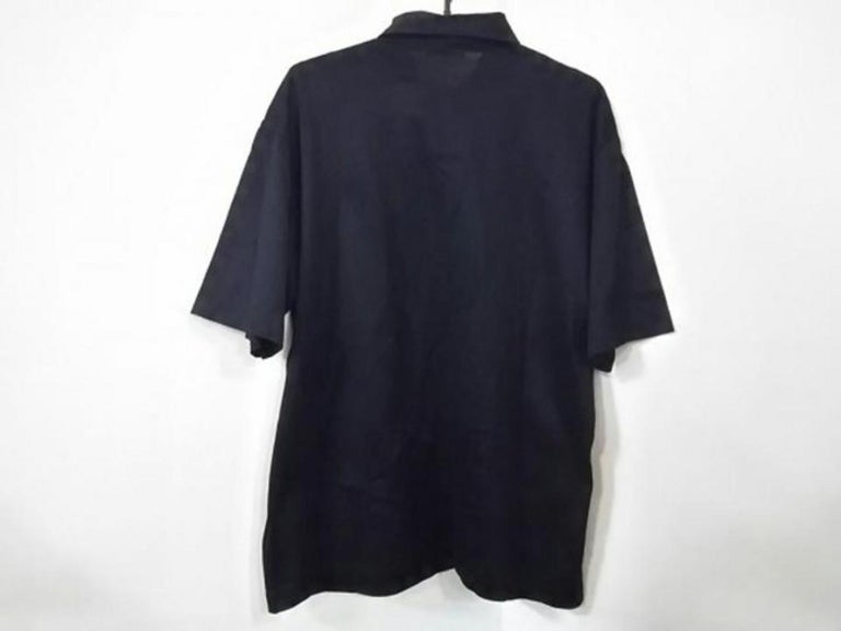 Hermès Black Horse Logo Polo Shirt 205295 Button-down Top For Sale at ...