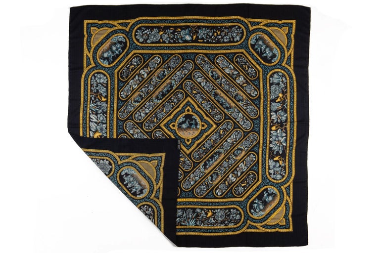 Floral Horse Satin Shawl main image 1