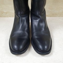 Hermès Schwarze Springstiefel