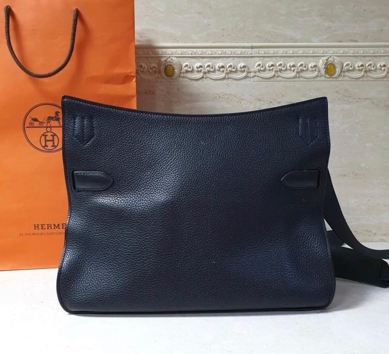 Women's Hermes Black Jypsière 34  Shoulder Bag