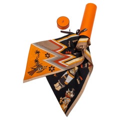 Hermes Black Kachinas Maxi Twilly BNIB