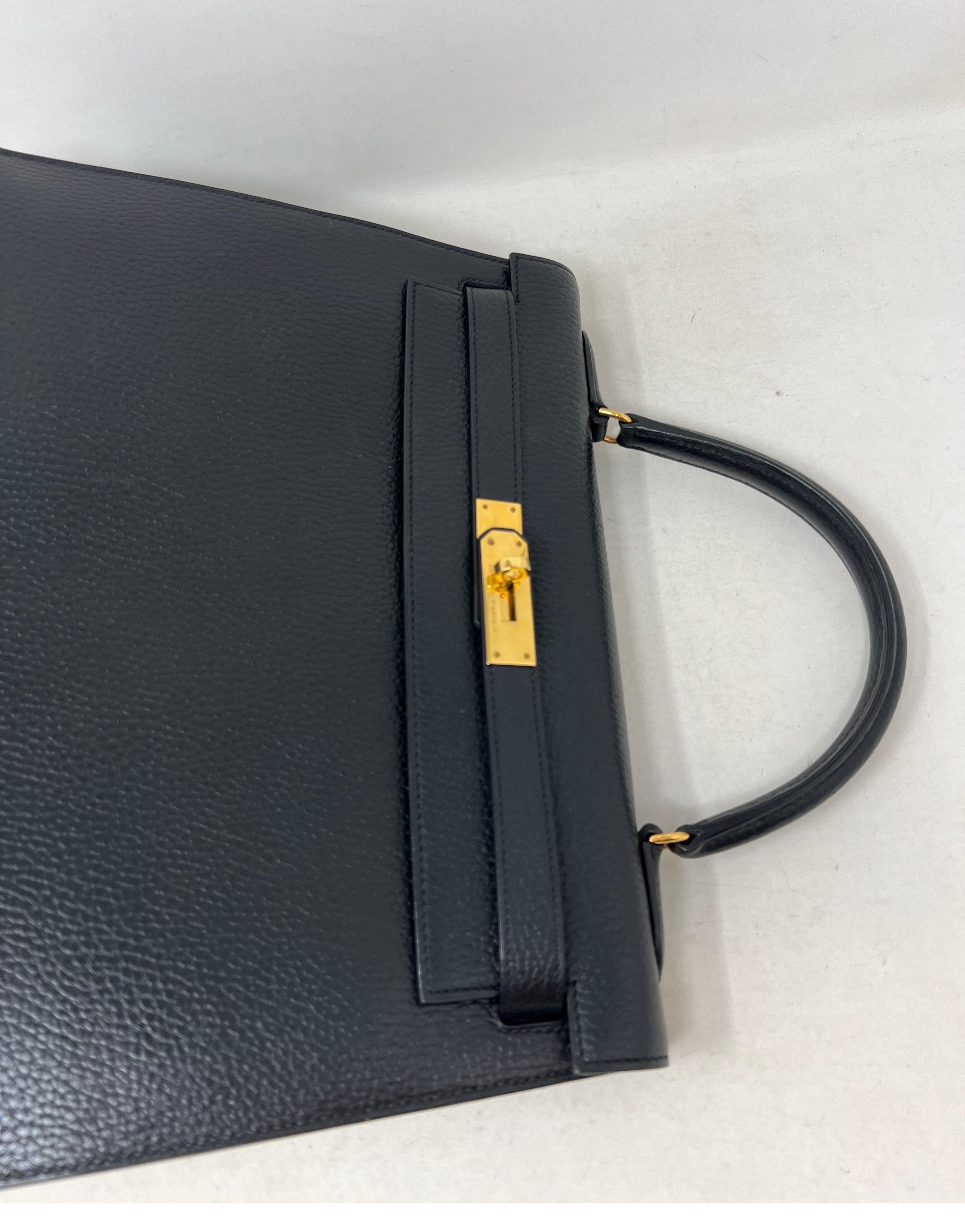 Hermes Black Kelly 32 Bag 4
