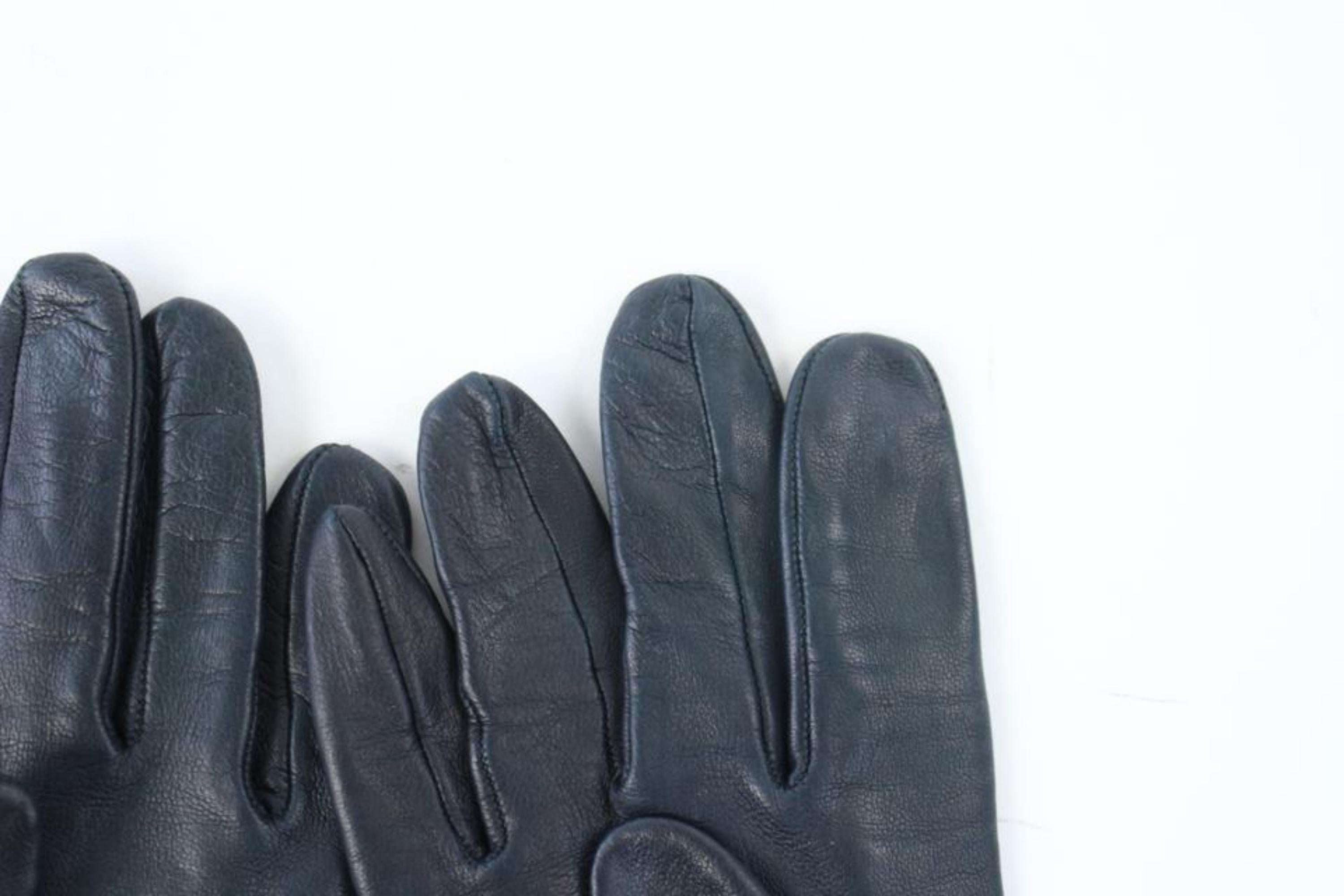 Hermès Black Kelly Cadena Driving 27hz0717 Gloves For Sale 6