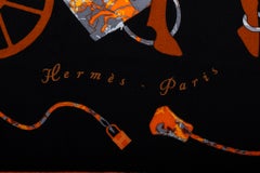 Hermes Black Kelly Cashmere Shawl with Box