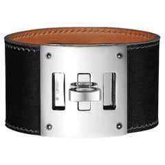 Hermes Black Kelly Dog bracelet Size 1