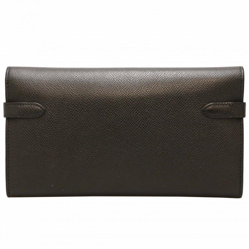 Hermès Black Kelly Wallet In Epsom Leather In Excellent Condition In Paris, FR