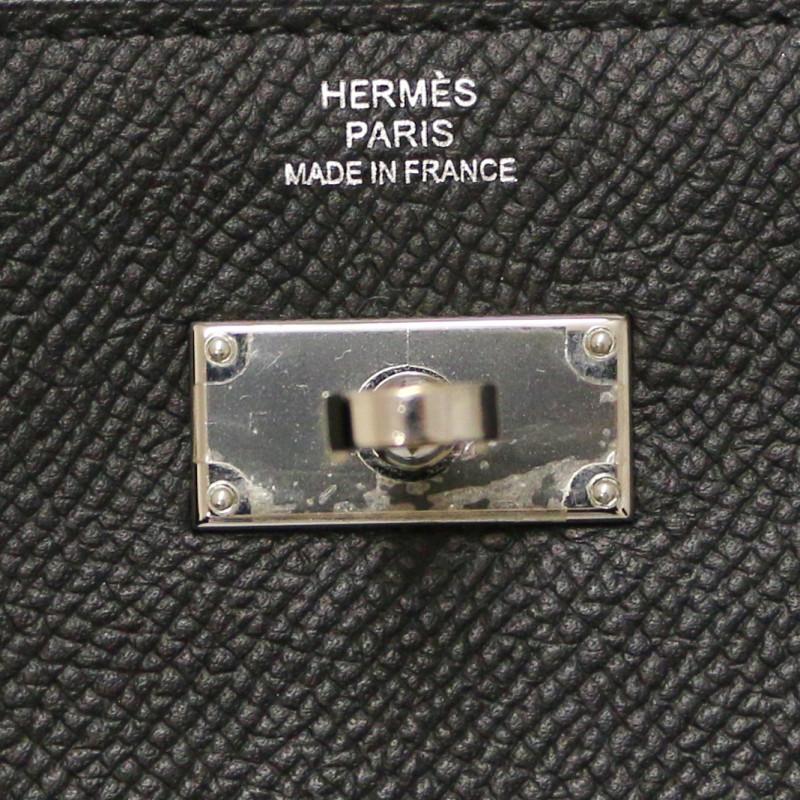 Women's or Men's Hermès Black Kelly Wallet In Epsom Leather