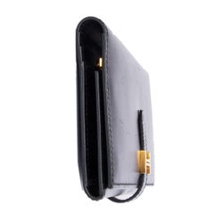 HERMES black leather BEARN Wallet