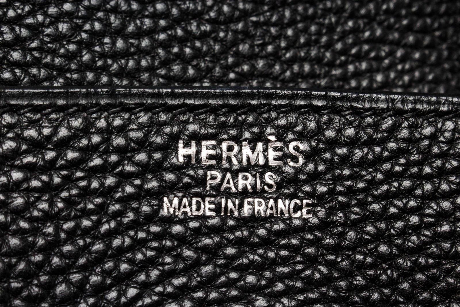 Hermes Dark Navy Blue Leather Birkin 35cm Satchel Bag For Sale 1