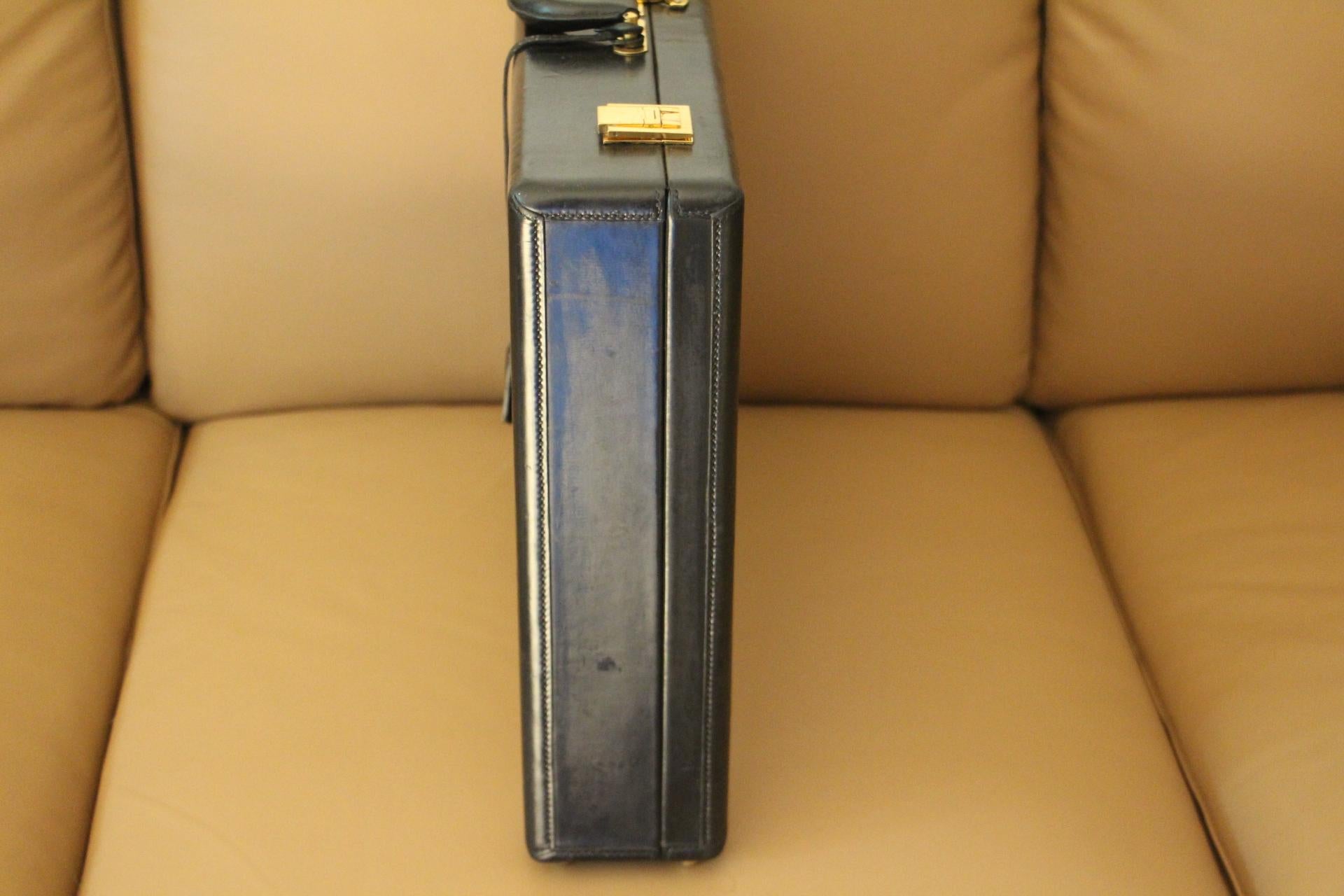 Hermès Black Leather Briefcase, Hermes Attache, Hermes Bag 2