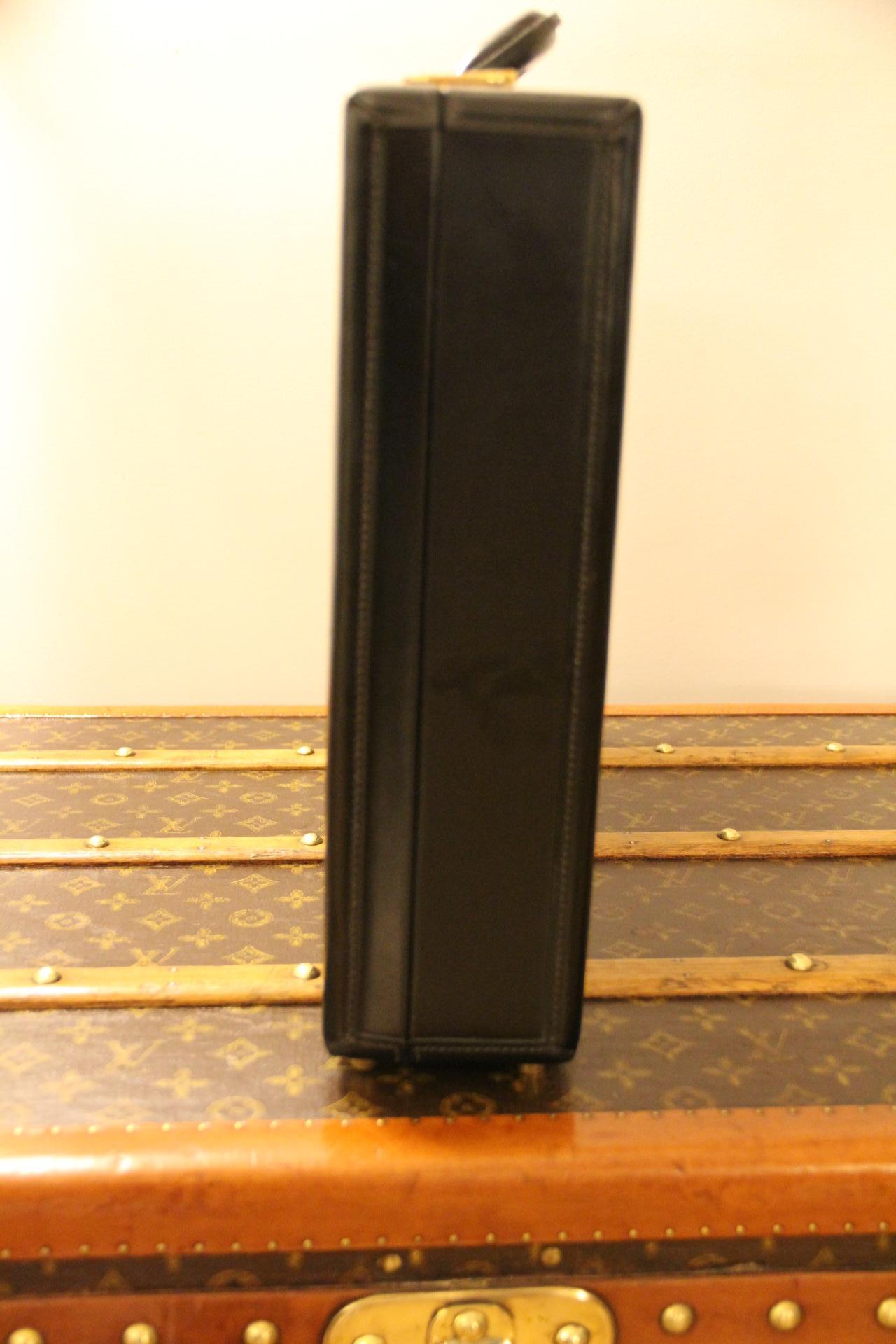 Hermès Black Leather Briefcase, Hermes Attache, Hermes Bag For Sale 5