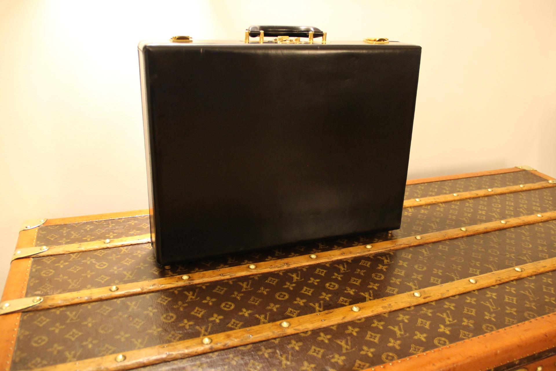Hermès Black Leather Briefcase, Hermes Attache, Hermes Bag For Sale 6
