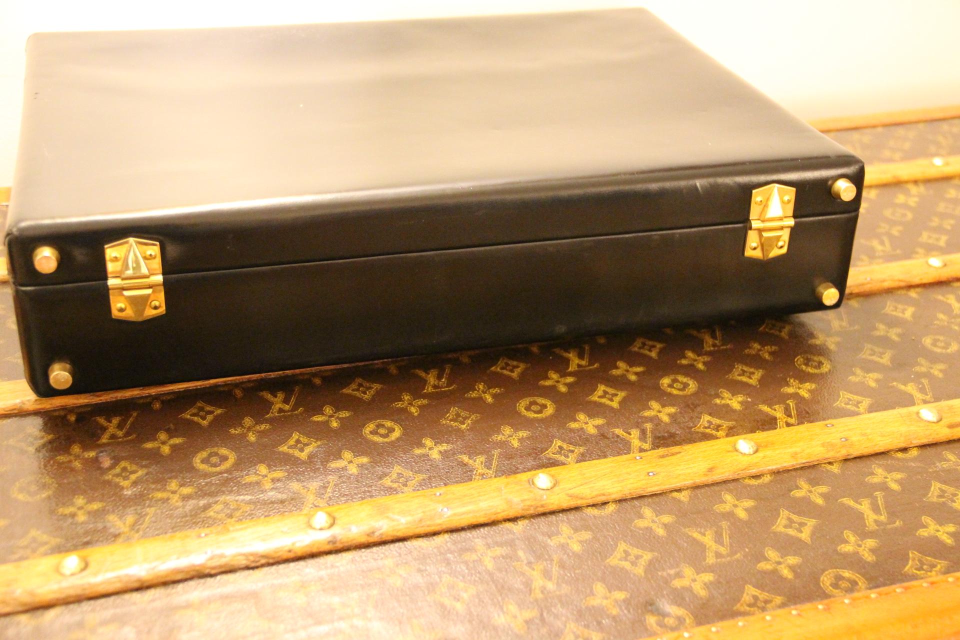 Hermès Black Leather Briefcase, Hermes Attache, Hermes Bag For Sale 7
