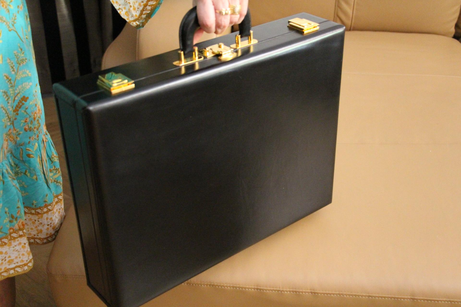 Hermès Black Leather Briefcase, Hermes Attache, Hermes Bag 9