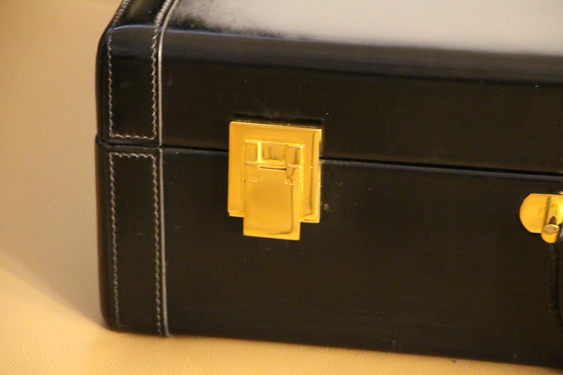Hermès Black Leather Briefcase, Hermes Attache, Hermes Bag 1