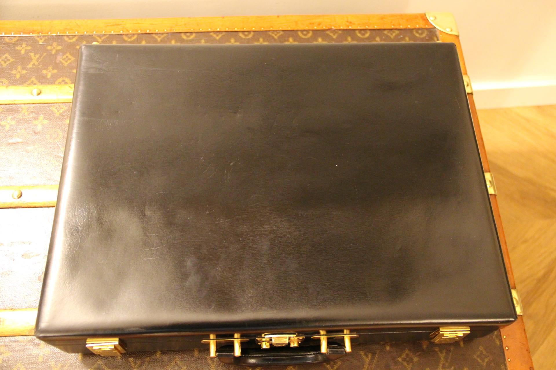 Hermès Black Leather Briefcase, Hermes Attache, Hermes Bag For Sale 2