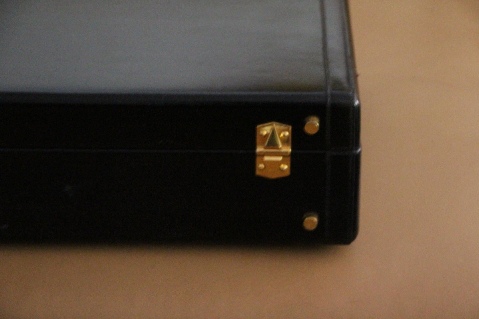 Hermès Black Leather Briefcase, Hermes Attache, Hermes Bag 4