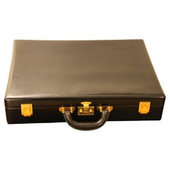 Hermès Black Leather Briefcase, Hermes Attache, Hermes Bag