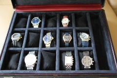 Hermès Black Leather Briefcase, Hermès Watch Attache, Hermès Watch Case