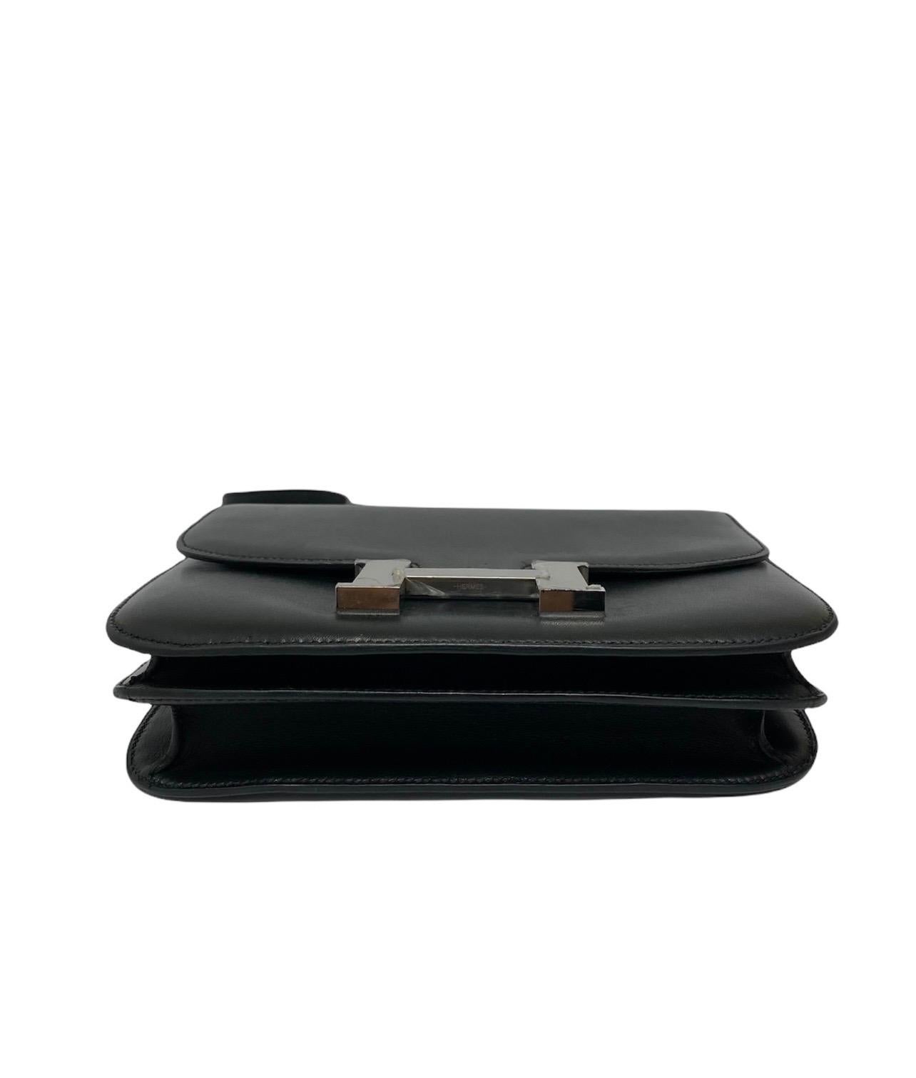 Hermès Black Leather Costance Bag 2
