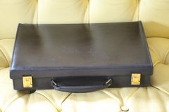 Hermès Black Leather Custom Made Jewelry and Watches Hard Case