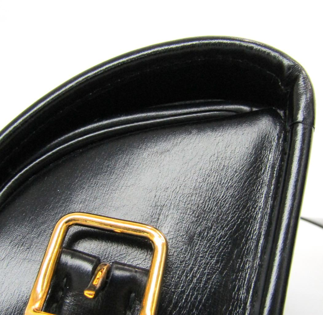 Hermes Black Leather Gold Hobo Carryall Evening Top HandleShoulder Flap Bag II In Good Condition In Chicago, IL