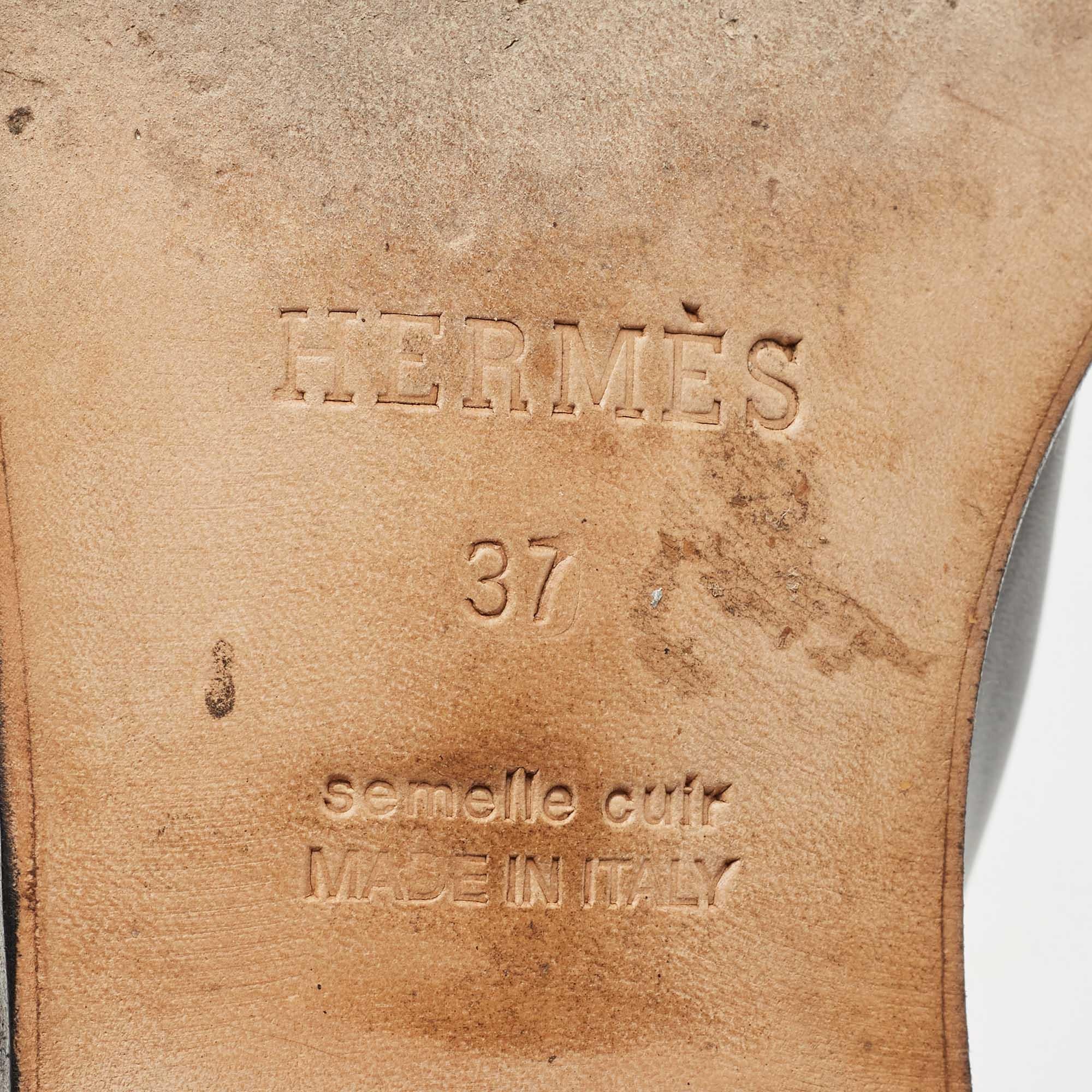 Hermes Black Leather H Jumping Knee Length Boots Size 37 3