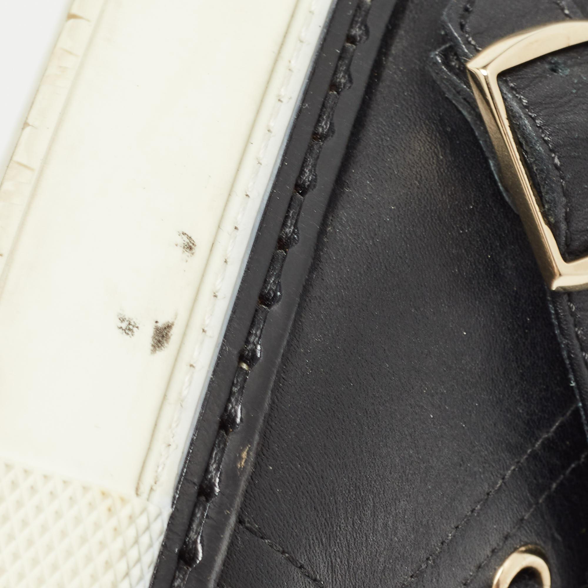Hermes Schwarze Lennox High Top Turnschuhe aus Leder Größe 36 Damen