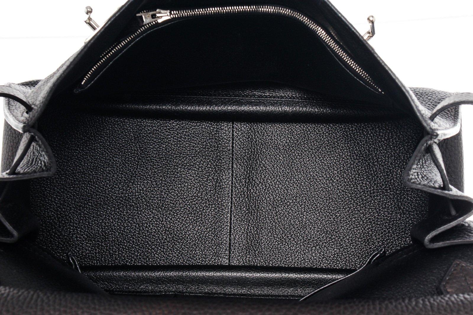 Women's or Men's Hermes Black Leather Sac Jypsiere Shoulder Bag