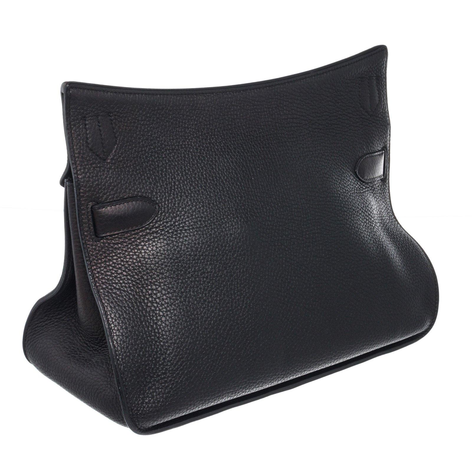 Hermes Black Leather Sac Jypsiere Shoulder Bag 2