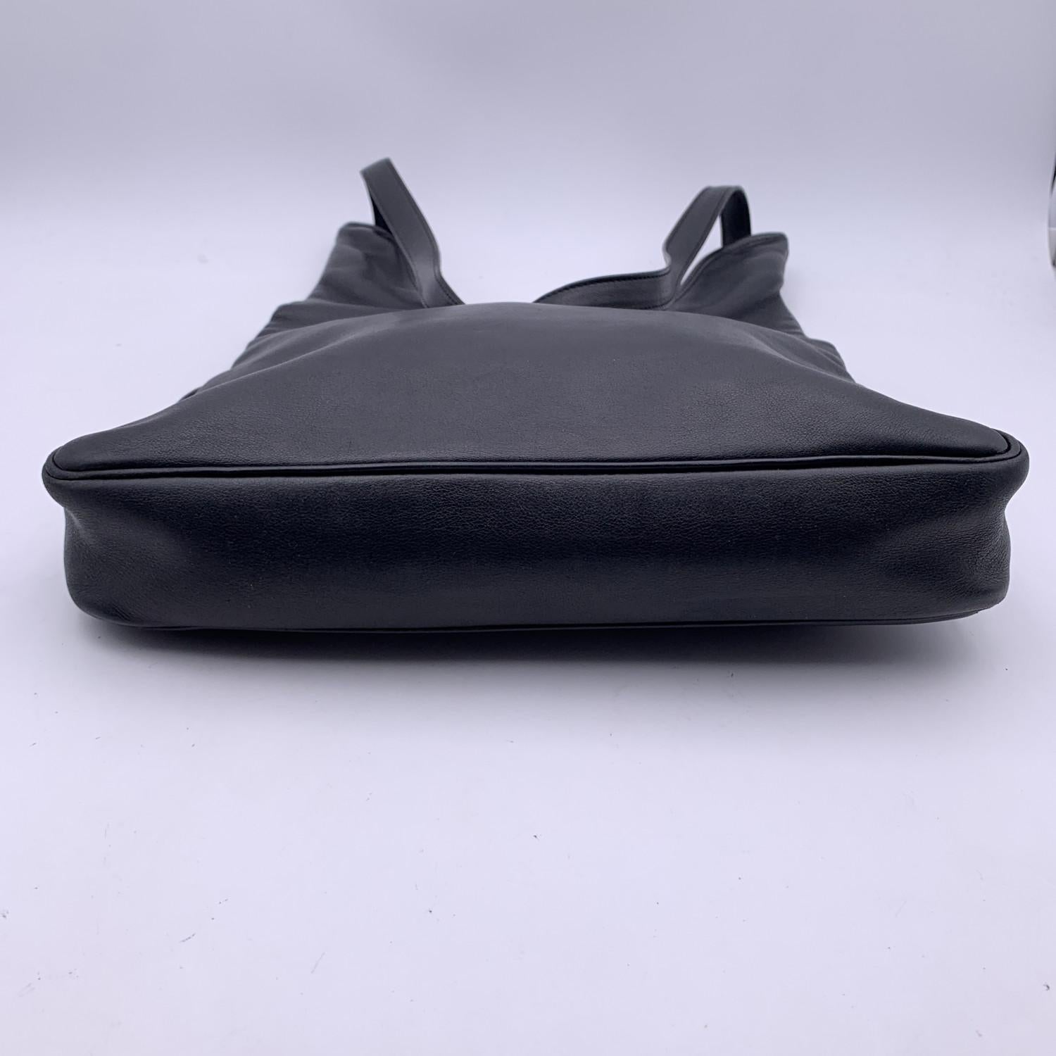 Hermes Black Leather Sac Massai Hobo Shoulder Bag Crossbody 8