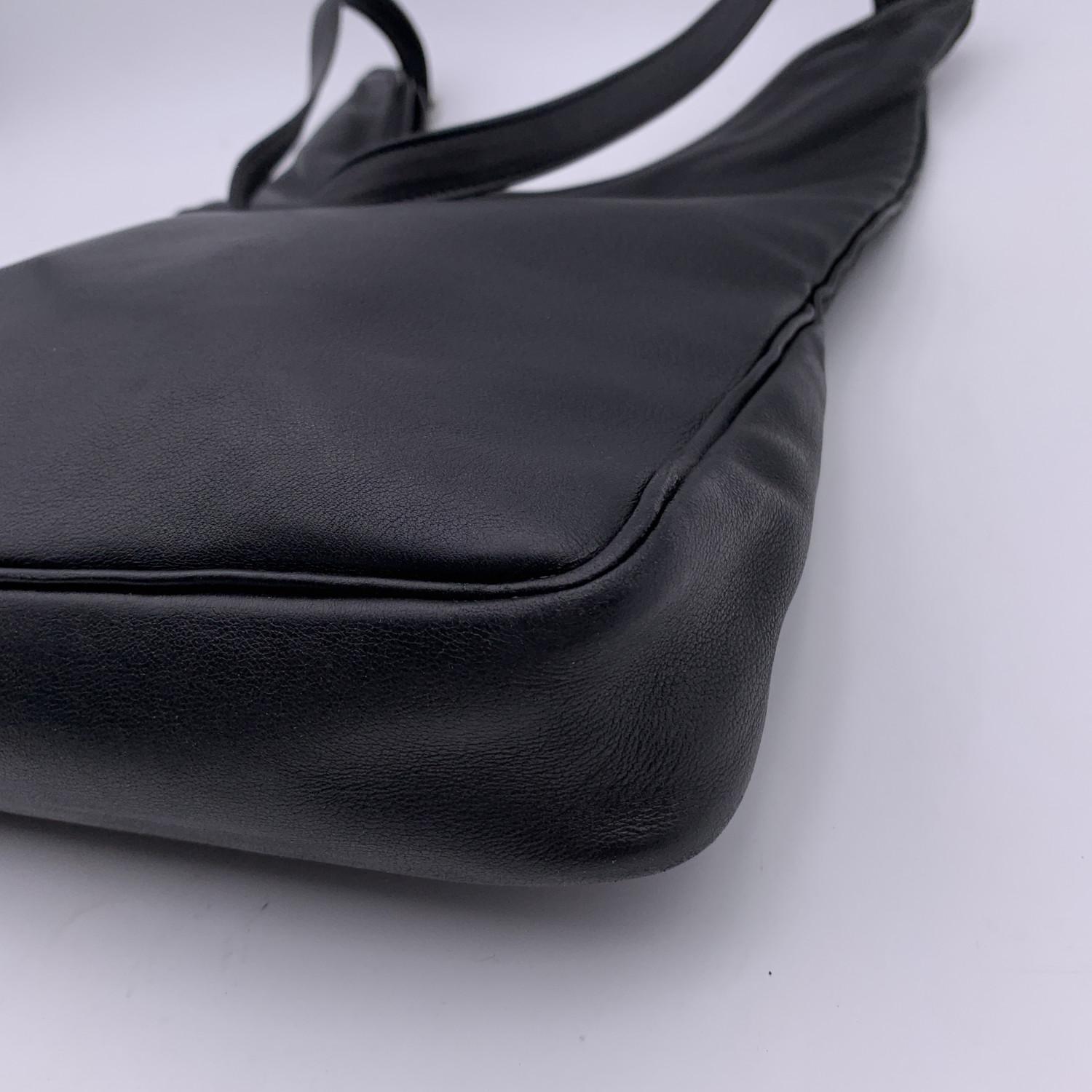 Hermes Black Leather Sac Massai Hobo Shoulder Bag Crossbody 9