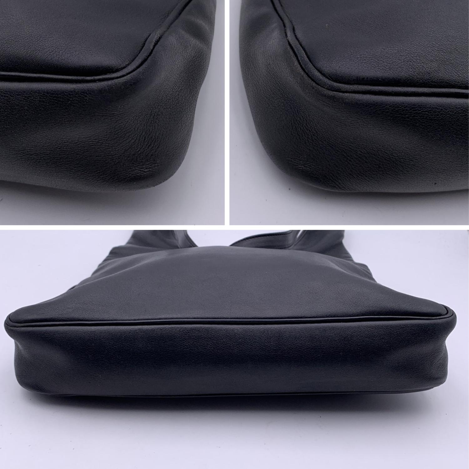 Hermes Black Leather Sac Massai Hobo Shoulder Bag Crossbody 2