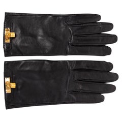 HERMES] Hermes Driving gloves gloves Leather black ladies gloves A-rank –  KYOTO NISHIKINO