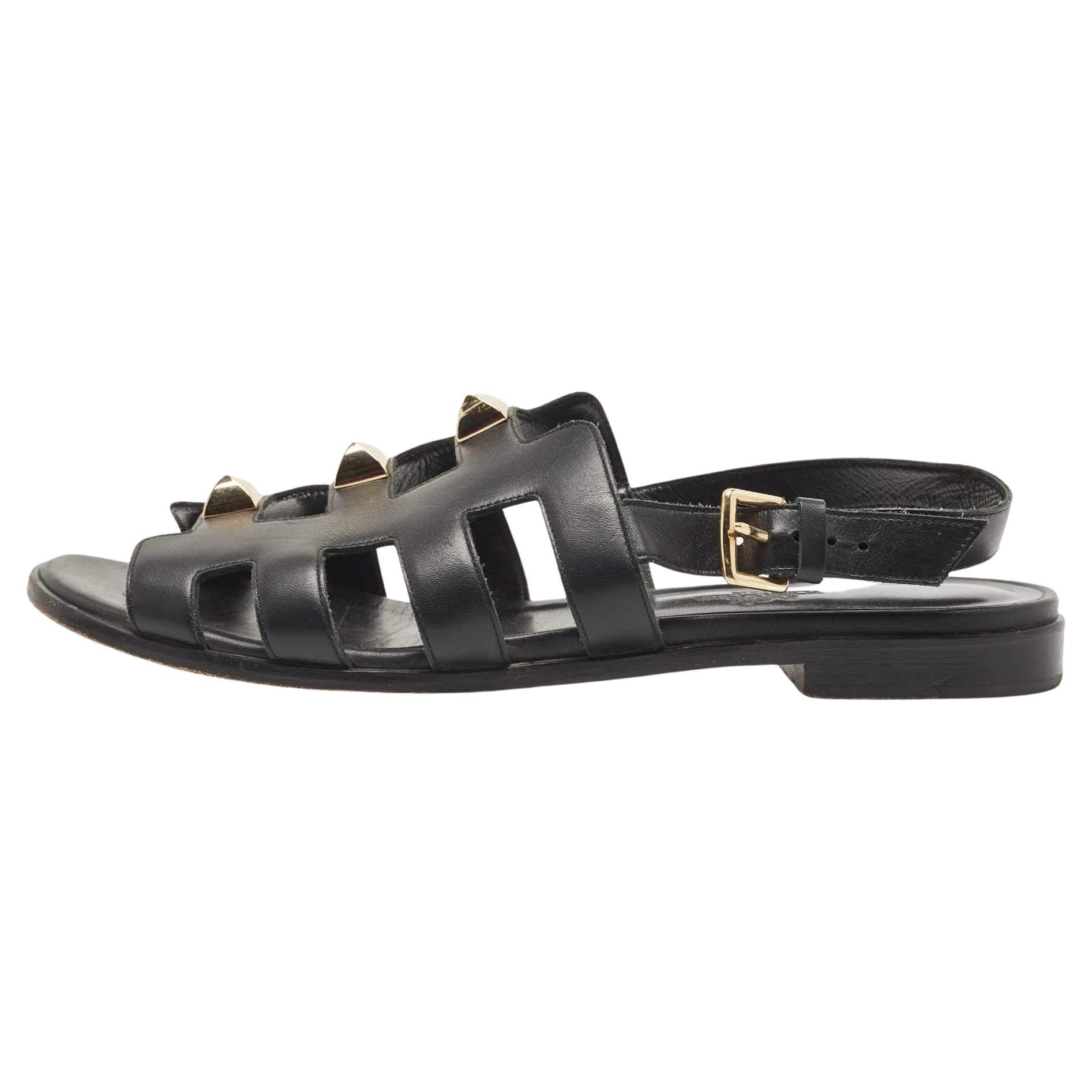 Hermes studded sandals clearance