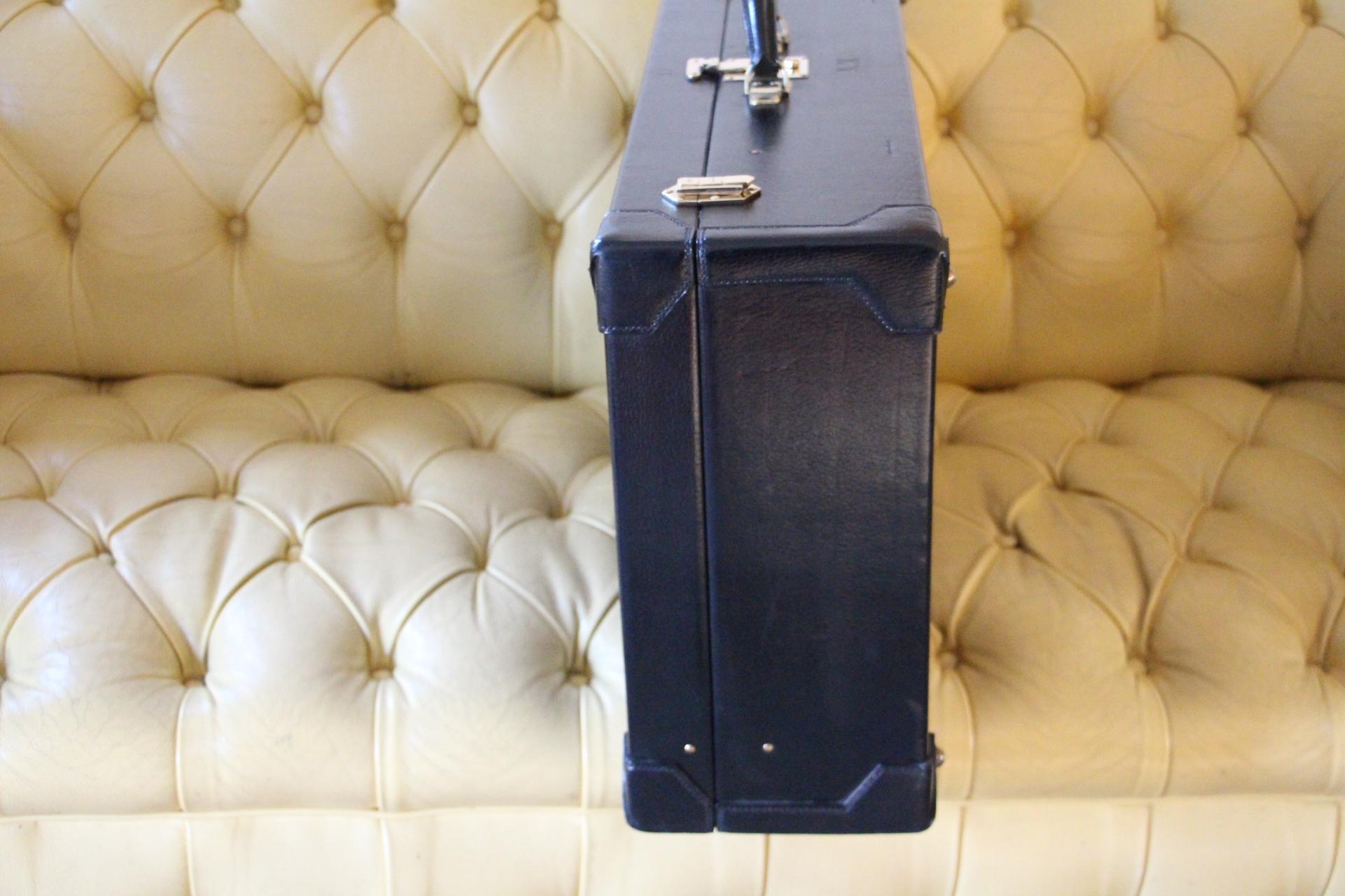 Hermès Black Leather Suitcase 70 cm, Hermès Trunk, Hermès Luggage 6