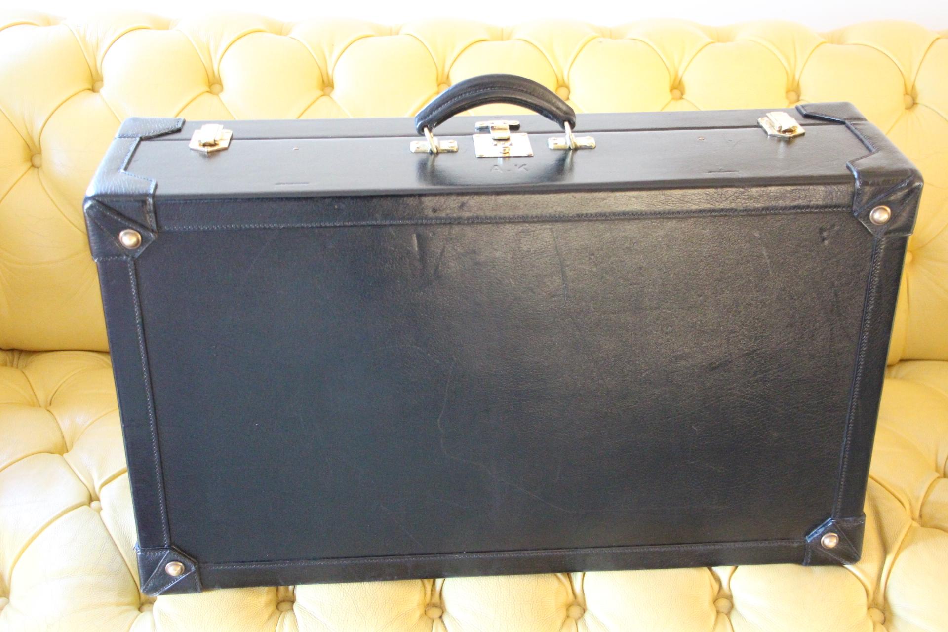 Hermès Black Leather Suitcase 70 cm, Hermès Trunk, Hermès Luggage 3
