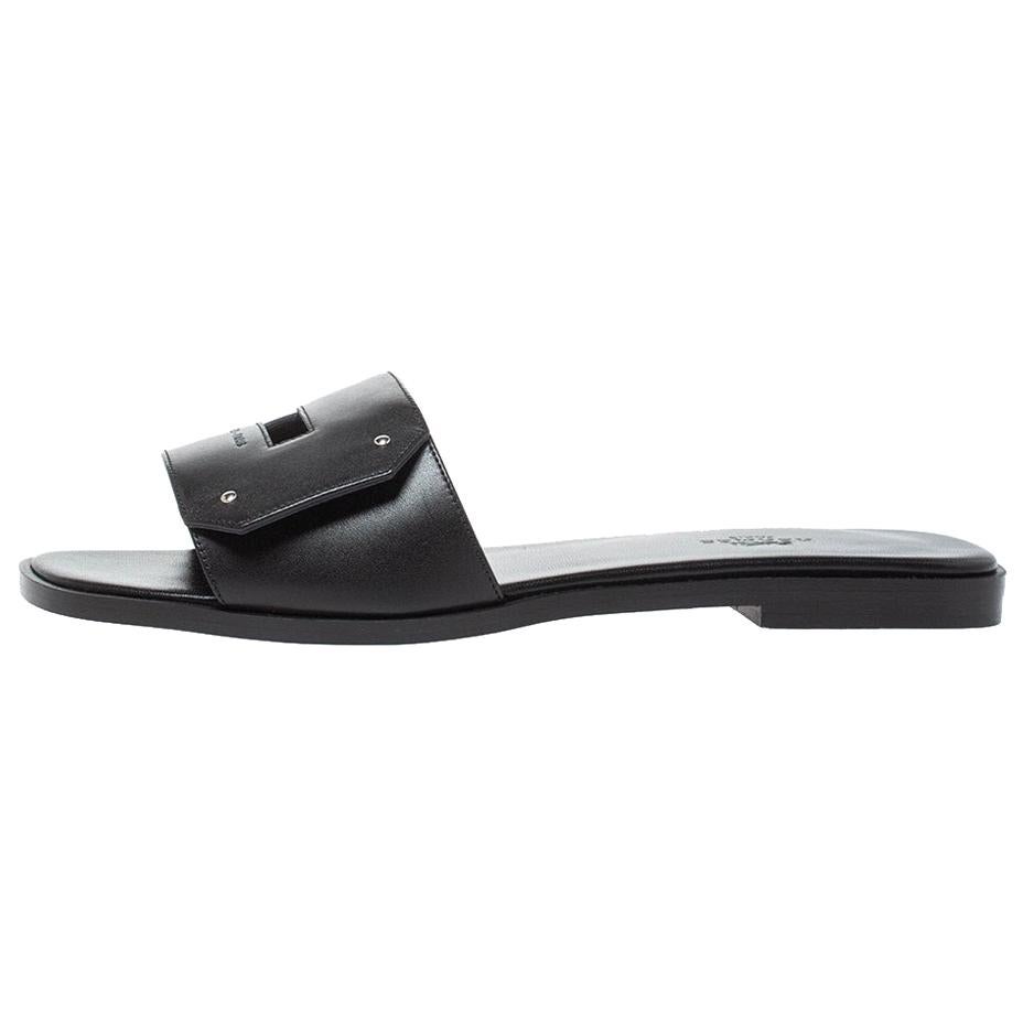 black hermes slides